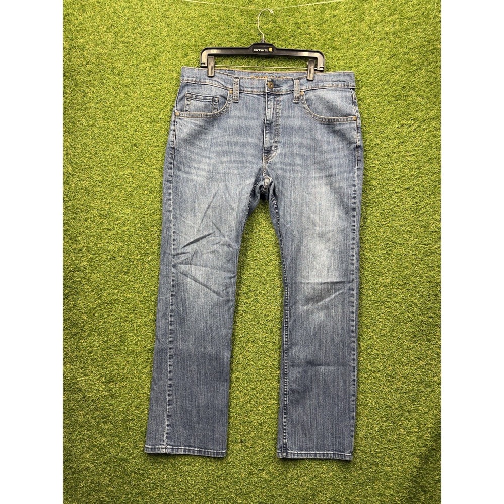 Cody James Jeans Mens 38x32 Straight Leg Denim Button Zip Medium Wash 5-Pocket